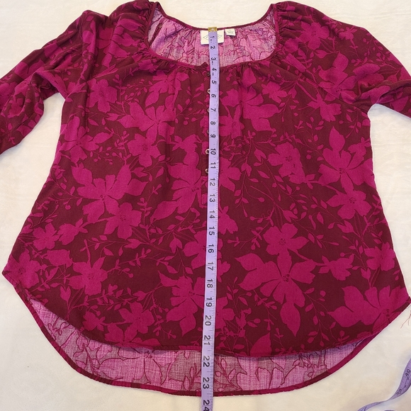 St John's Bay  floral prints ¾ blouse - Picture 3 of 7